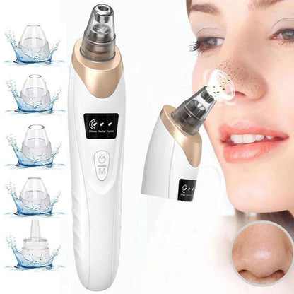 Electric Blackhead Remover Set, 1 Box Multifunctional Facial Pore Cleaner and 5 Probes, USB Rechargeable, Vacuum Facial Pore Cleaner, Facial Beauty Instrument for Women & Men,Ease of Use