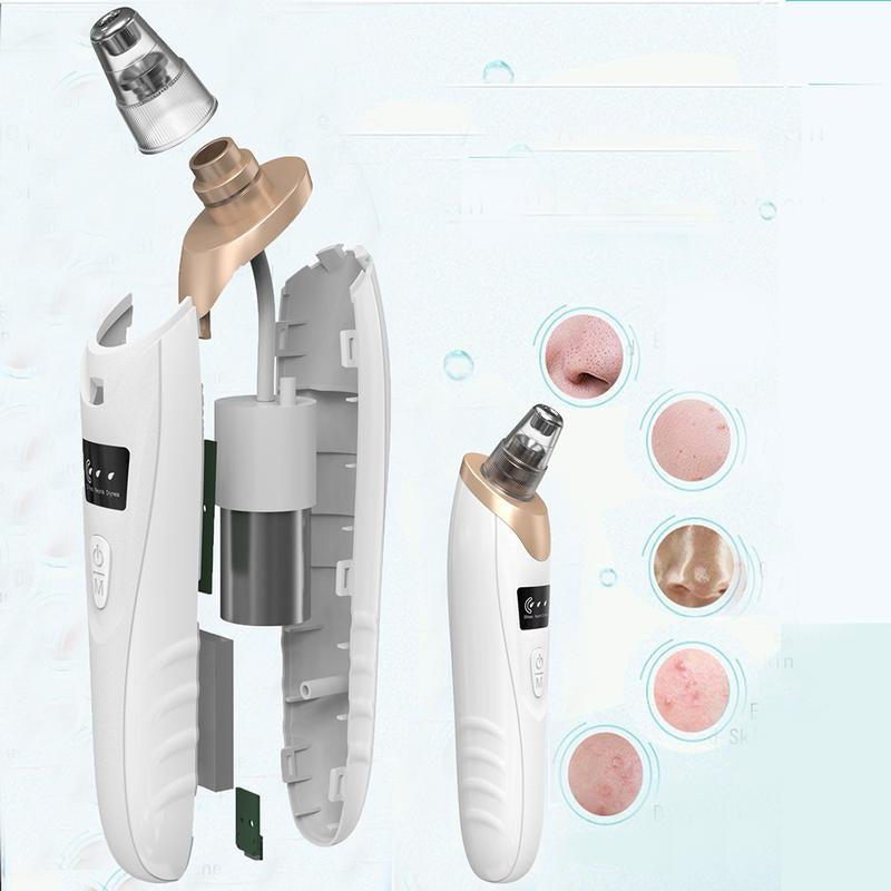 Electric Blackhead Remover Set, 1 Box Multifunctional Facial Pore Cleaner and 5 Probes, USB Rechargeable, Vacuum Facial Pore Cleaner, Facial Beauty Instrument for Women & Men,Ease of Use